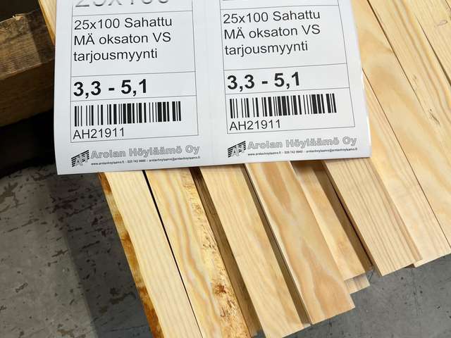 20x40mm kattorima mänty oksaton/vähäoksainen 2-laatu