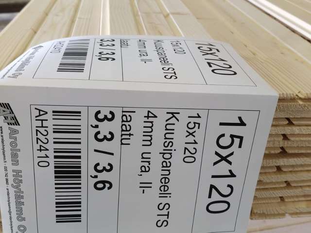15x120 Kuusipaneeli STS 4mm ura